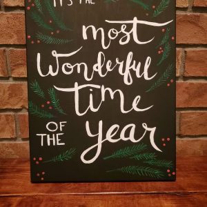 It's the most wonderful time of the year painting